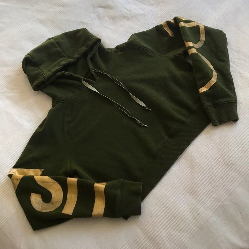 USA Pro Oversized Long Sleeve Cropped Hoodie Size Small
